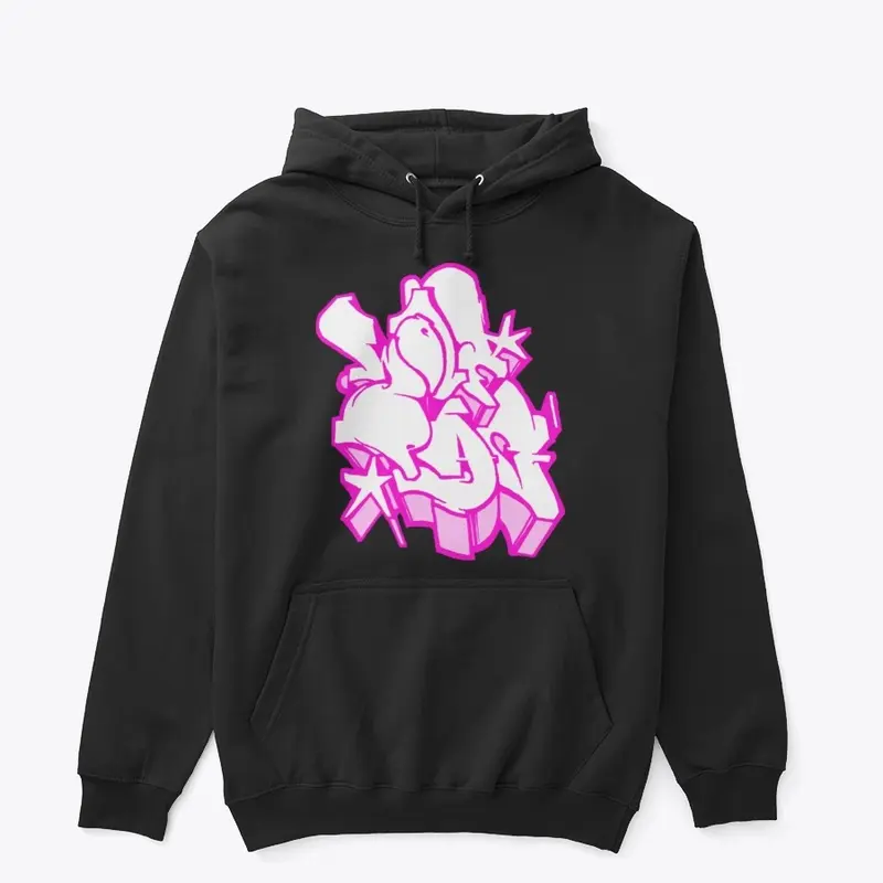 WOLFPAC - "Bubble Pink Graffiti" Hoodie