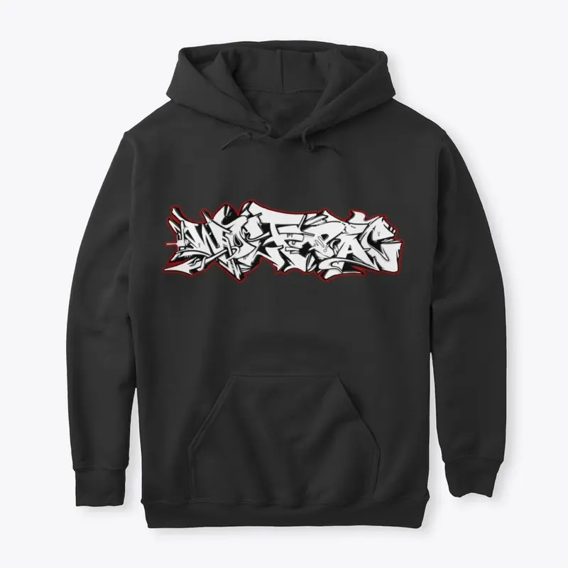 WOLFPAC Red Glow Graffiti Hoodie